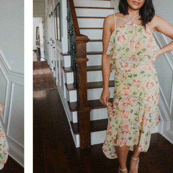 NWT Ruffled High-Low Hem Floral Skirt - Picture 2 of 4